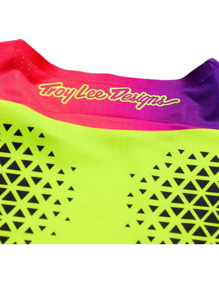 Maillot cross Troy Lee Designs 2027 SE Ultra Aura - Jaune fluo