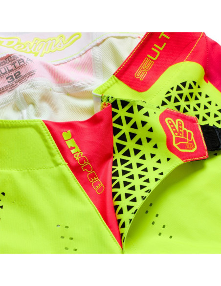 Pantalon cross Troy Lee Designs 2027 SE Ultra Aura - Jaune fluo