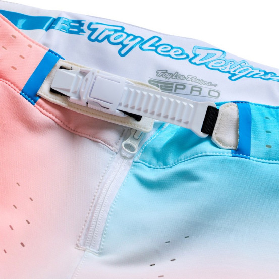 Pantalon cross Troy Lee Designs 2027 SE Pro Wander - Blanc Gris métal