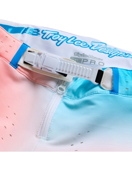 Pantalon cross Troy Lee Designs 2027 SE Pro Wander - Blanc Gris métal