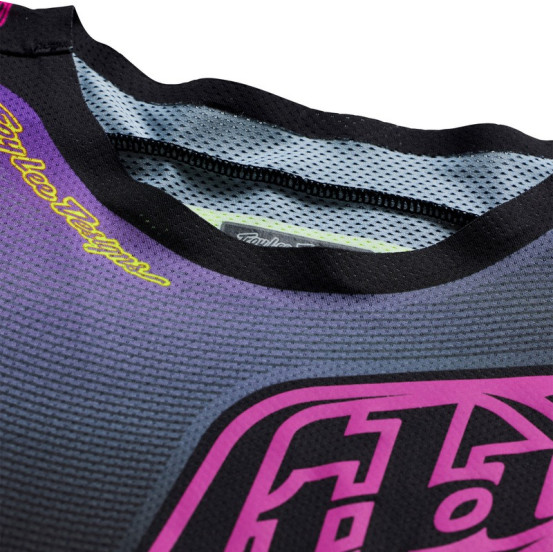 Maillot cross Troy Lee Designs 2027 SE Pro Wander - Noir Violet néon