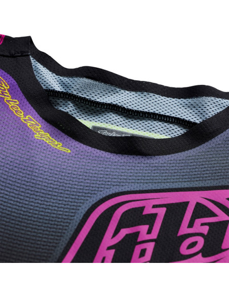 Maillot cross Troy Lee Designs 2027 SE Pro Wander - Noir Violet néon