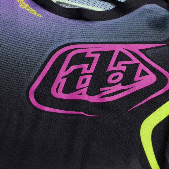 Maillot cross Troy Lee Designs 2027 SE Pro Wander - Noir Violet néon