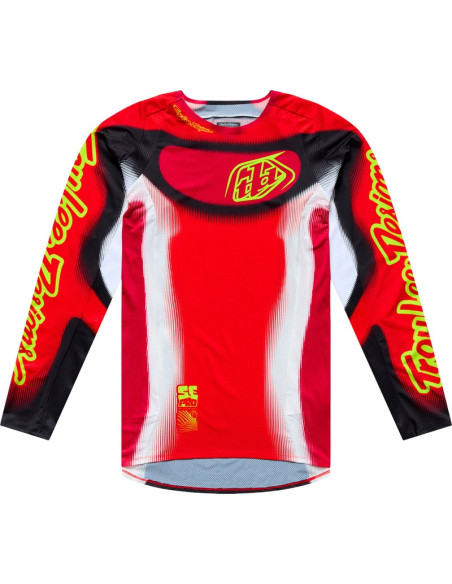 Maillot cross Troy Lee Designs 2027 SE Pro Illusion - Rouge Noir