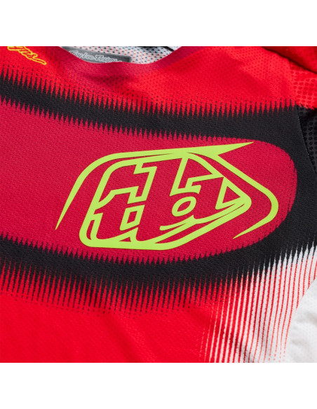 Maillot cross Troy Lee Designs 2027 SE Pro Illusion - Rouge Noir