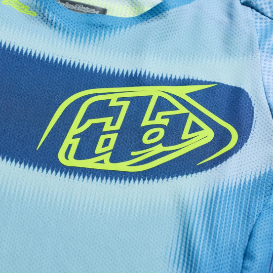 Maillot cross Troy Lee Designs 2027 SE Pro Illusion - Ardoise Jaune fluo