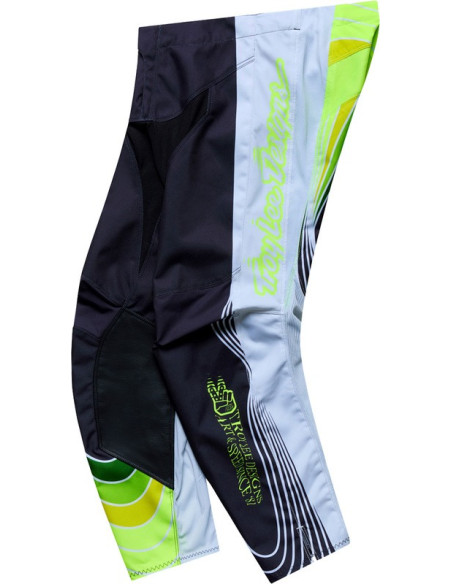 Pantalon cross Troy Lee Designs 2027 GP Pro Stagger - Gris métal Jaune néon