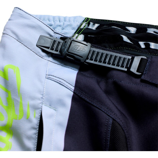 Pantalon cross Troy Lee Designs 2027 GP Pro Stagger - Gris métal Jaune néon