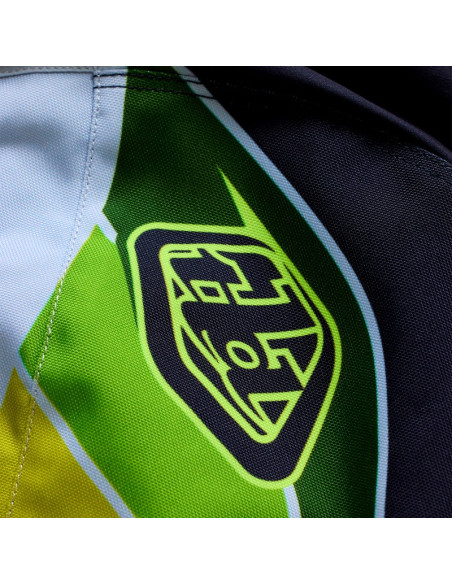 Pantalon cross Troy Lee Designs 2027 GP Pro Stagger - Gris métal Jaune néon