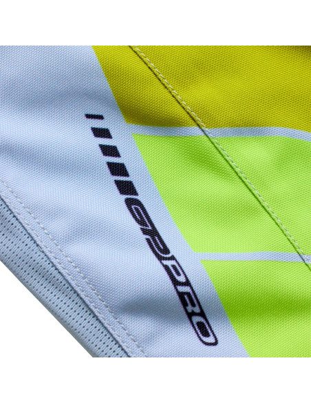 Pantalon cross Troy Lee Designs 2027 GP Pro Stagger - Gris métal Jaune néon
