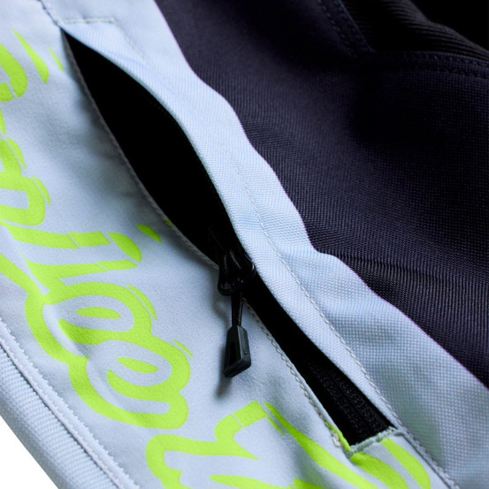 Pantalon cross Troy Lee Designs 2027 GP Pro Stagger - Gris métal Jaune néon