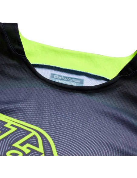 Maillot cross Troy Lee Designs 2027 GP Pro Imprint - Gris Jaune fluo