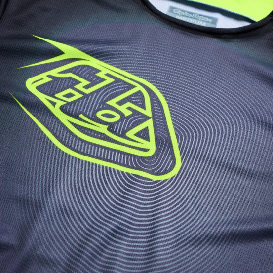 Maillot cross Troy Lee Designs 2027 GP Pro Imprint - Gris Jaune fluo