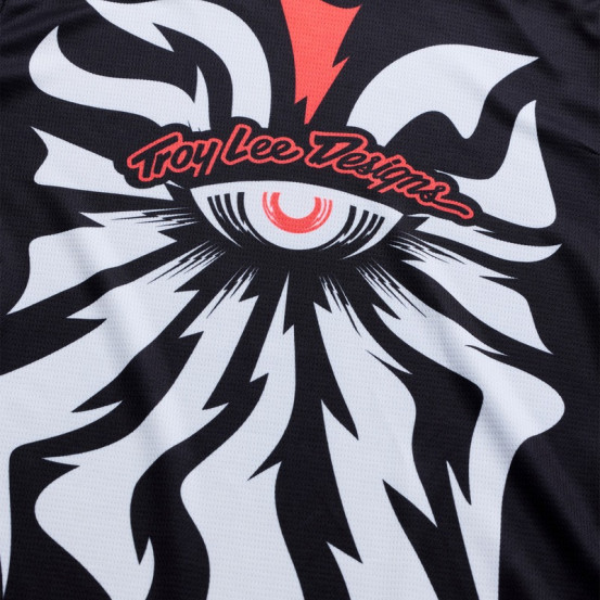 Maillot cross Troy Lee Designs 2027 GP Pro Cyclops - Noir Rouge néon