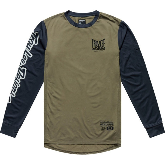 Maillot cross Troy Lee Designs 2027 Ruckus Offroad Barz - Kaki Carbone
