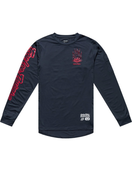 Maillot cross Troy Lee Designs 2027 Ruckus Offroad Flamz - Carbone