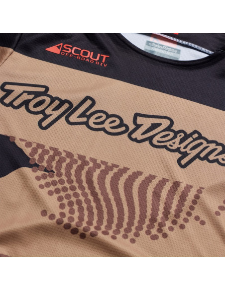 Maillot cross Troy Lee Designs 2027 Scout GP Pro High Desert - Terre de Sienne