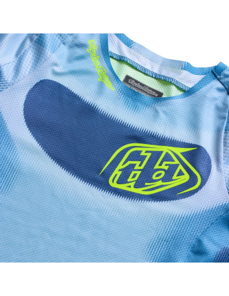 Maillot cross enfant Troy Lee Designs 2027 SE Pro Illusion - Ardoise Jaune fluo