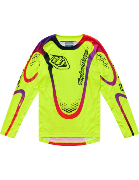 Maillot cross enfant Troy Lee Designs 2027 GP Pro Aura - Jaune fluo