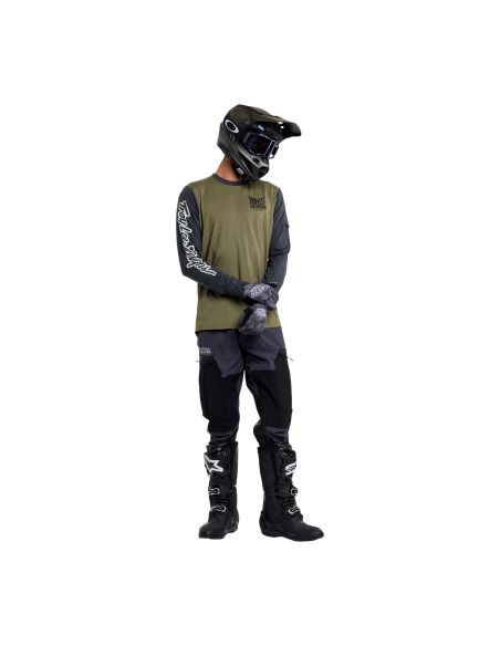 Tenue cross Troy Lee Designs 2027 Ruckus Offroad Barz - Kaki Carbone