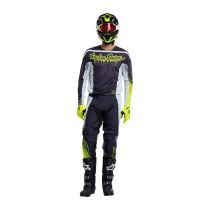 Tenue cross Troy Lee Designs 2027 GP Pro Stagger - Gris métal Jaune néon