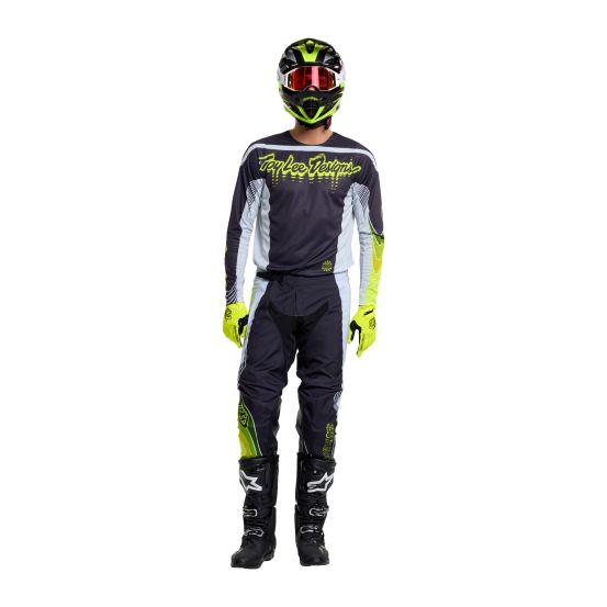 Tenue cross Troy Lee Designs 2027 GP Pro Stagger - Gris métal Jaune néon