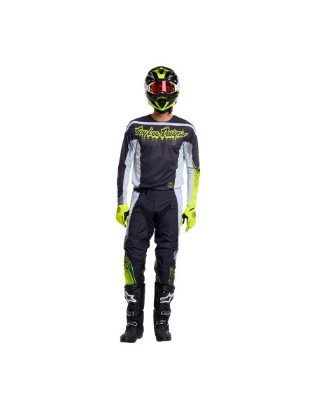 Tenue cross Troy Lee Designs 2027 GP Pro Stagger - Gris métal Jaune néon