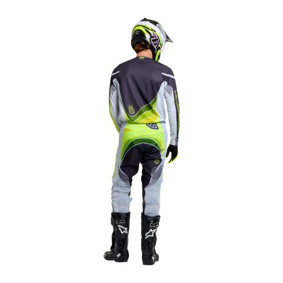 Tenue cross Troy Lee Designs 2027 GP Pro Stagger - Gris métal Jaune néon