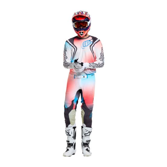 Tenue cross Troy Lee Designs 2027 SE Pro Wander - Blanc Gris métal