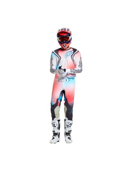 Tenue cross Troy Lee Designs 2027 SE Pro Wander - Blanc Gris métal