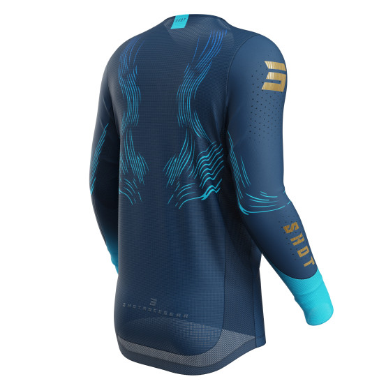 Maillot cross Shot 2027 Aerolite Volt - Bleu