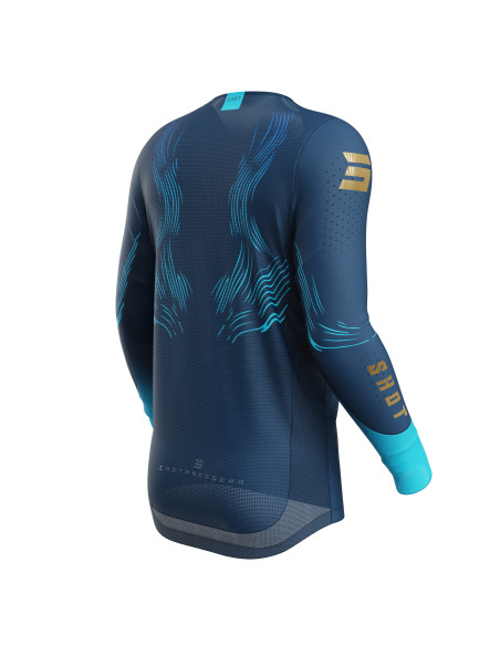 Maillot cross Shot 2027 Aerolite Volt - Bleu