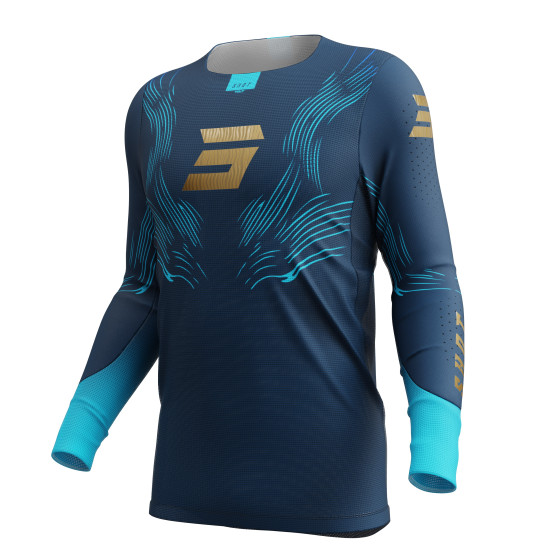 Maillot cross Shot 2027 Aerolite Volt - Bleu