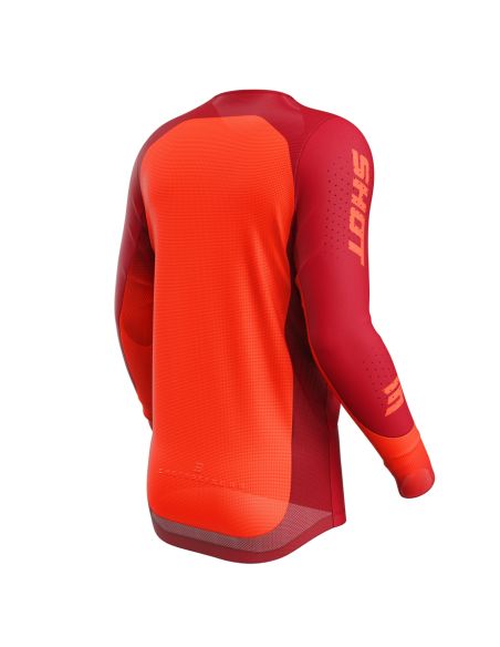 Maillot cross Shot 2027 Aerolite Phase - Rouge