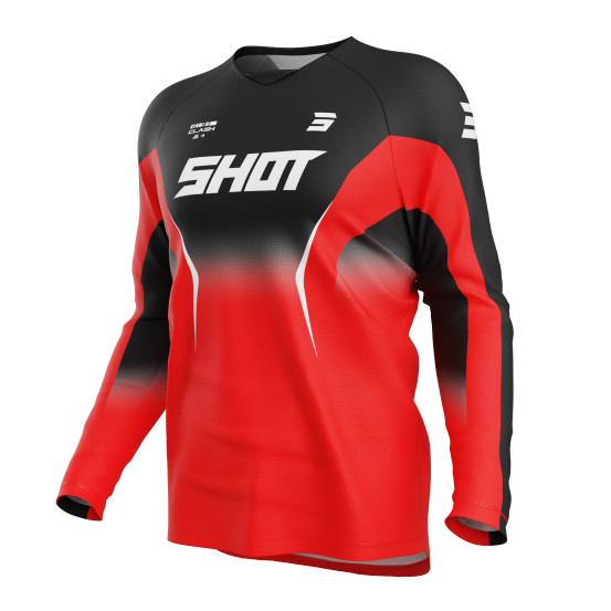Maillot cross Shot 2027 Draw Clash - Rouge