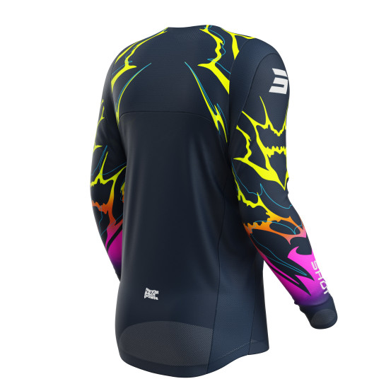 Maillot cross enfant Shot 2027 Contact Rac - Bleu