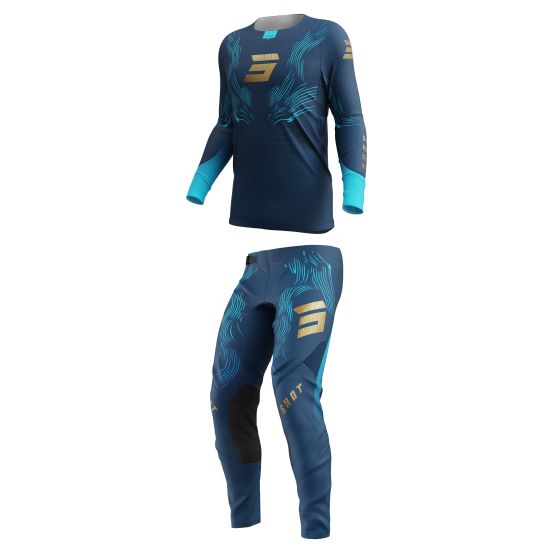 Tenue cross Shot 2027 Aerolite Volt - Bleu