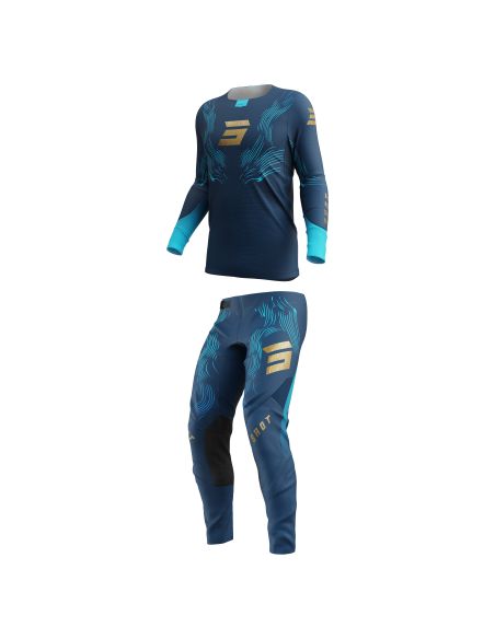 Tenue cross Shot 2027 Aerolite Volt - Bleu