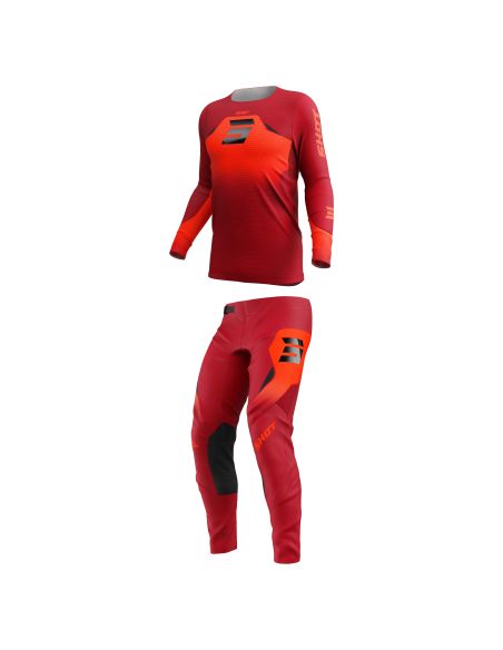 Tenue cross Shot 2027 Aerolite Phase - Rouge