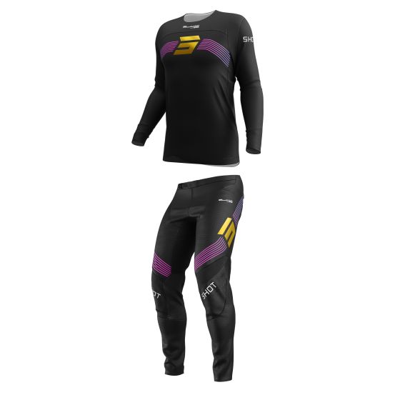 Tenue cross Shot 2027 Contact Kicker - Noir