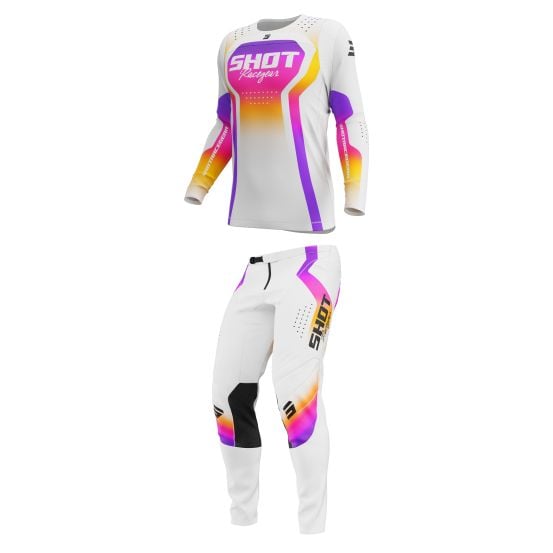 Tenue cross Shot 2027 Contact Stream - Blanc