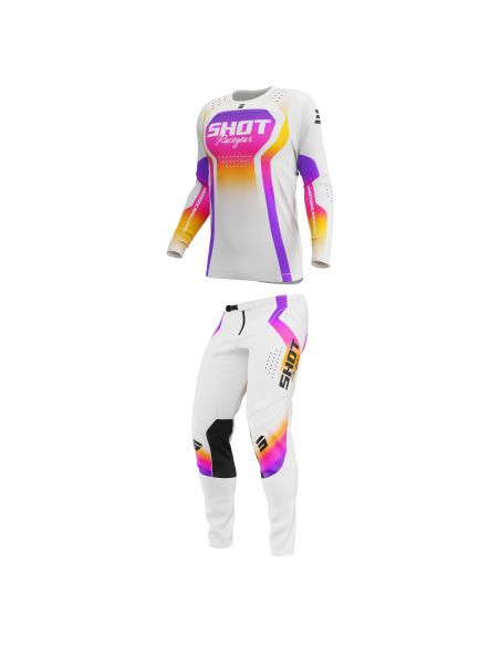 Tenue cross Shot 2027 Contact Stream - Blanc