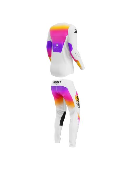 Tenue cross Shot 2027 Contact Stream - Blanc