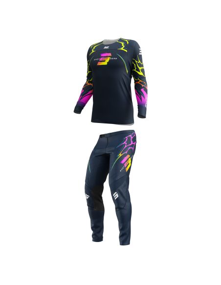 Tenue cross enfant Shot 2027 Contact Rac - Bleu