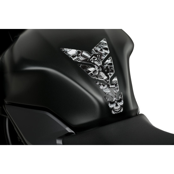 Protection de réservoir PUIG Skull Party Black & White