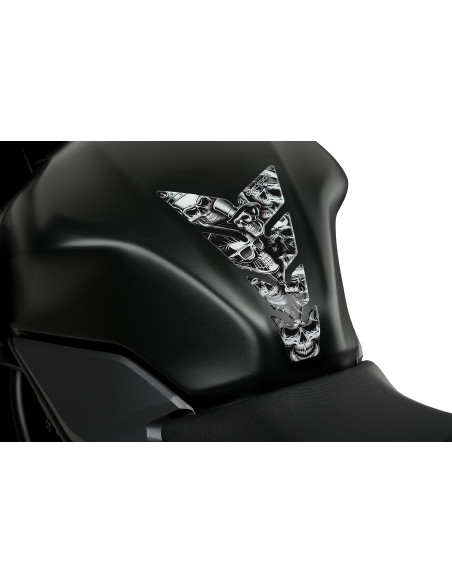 Protection de réservoir PUIG Skull Party Black & White