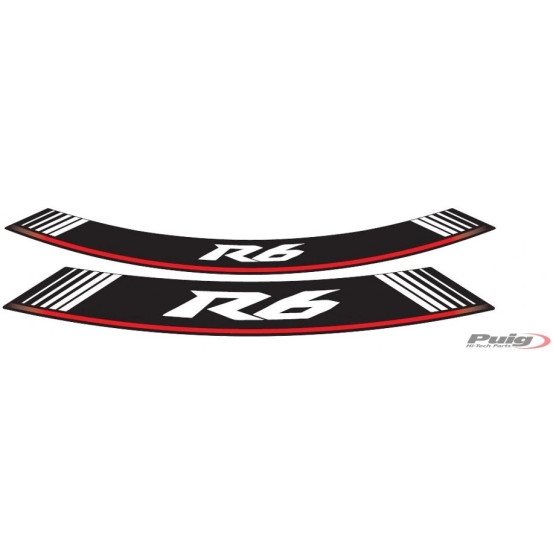 Liserets de jantes PUIG spéciaux R6 - YAMAHA YZF-R6 2003-2017 - YZF-R6 RACE 2021-2024