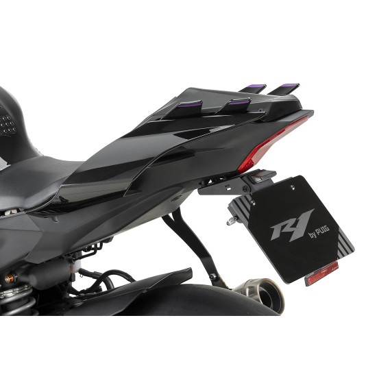 Support de plaque PUIG - YAMAHA YZF-R1 2015-2025 - YZF-R1 RACE 2024-2026 - YZF-R1M 2016-2024