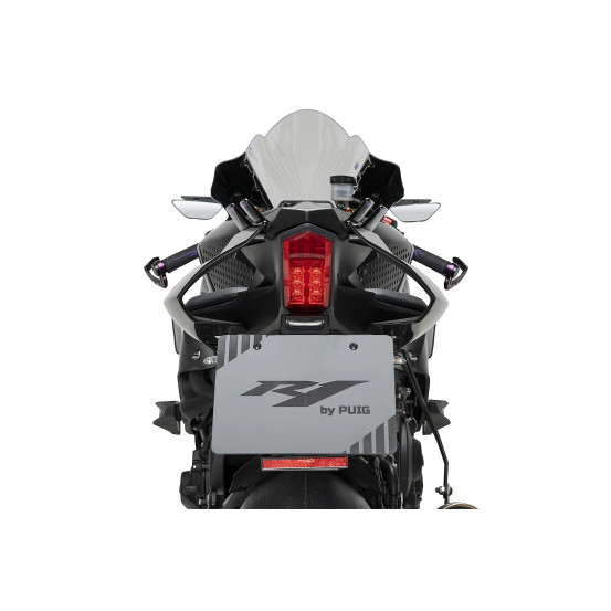 Support de plaque PUIG - YAMAHA YZF-R1 2015-2025 - YZF-R1 RACE 2024-2026 - YZF-R1M 2016-2024