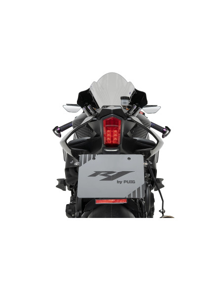 Support de plaque PUIG - YAMAHA YZF-R1 2015-2025 - YZF-R1 RACE 2024-2026 - YZF-R1M 2016-2024